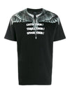 Men's Overfit Logo Short Sleeve T-Shirt Black - MARCELO BURLON - BALAAN 1