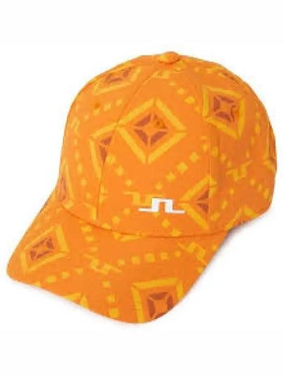 Layla Print Ball Cap Orange Diamond Logo - J.LINDEBERG - BALAAN 2