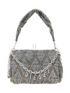 Charm D Quilted Denim Shoulder Bag Medium Blue - DIESEL - BALAAN 2