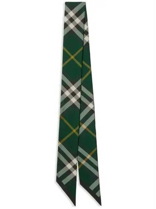 Vintage Check Pointed Tip Scarf Green - BURBERRY - BALAAN 2