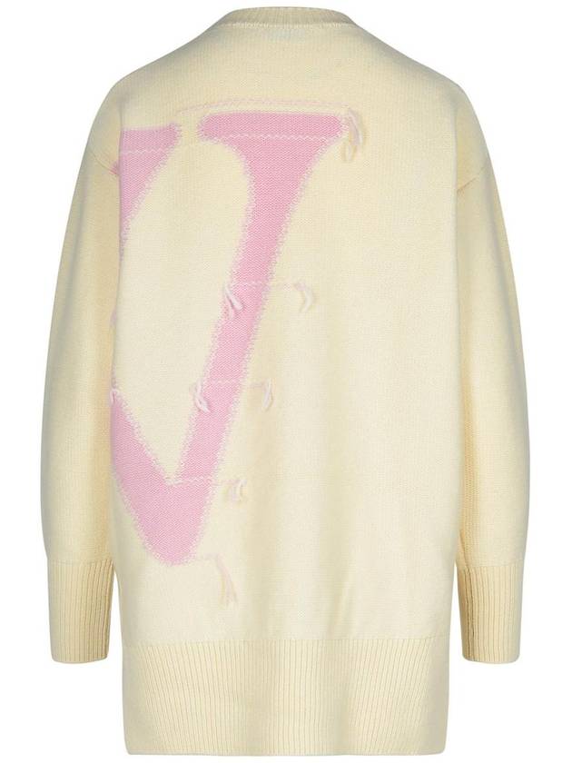 Off-White Cream Wool Sweater - OFF WHITE - BALAAN 3