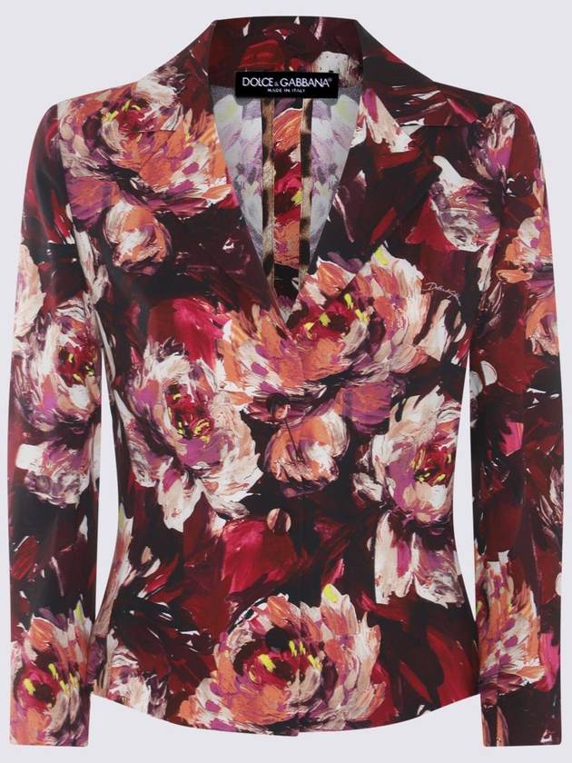 floral print slim fit waistline blazer F26S5TFSIBD - DOLCE&GABBANA - BALAAN 3