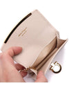 Gancini Calfskin Card Wallet Bone - SALVATORE FERRAGAMO - BALAAN 7