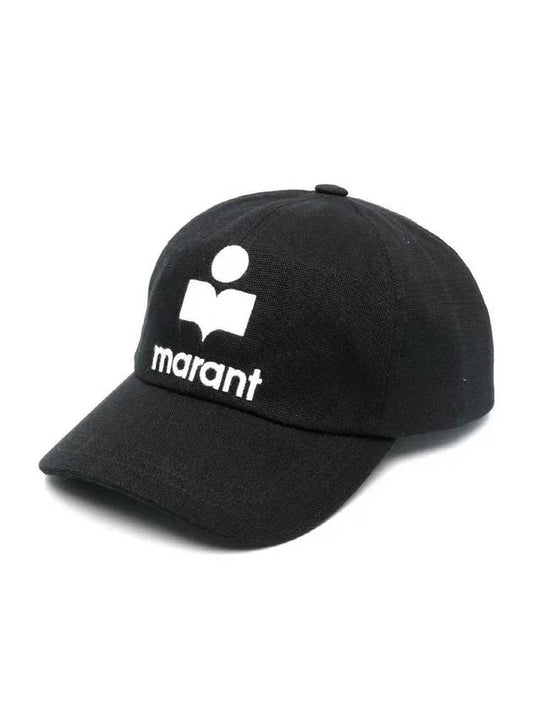 Tyron Embroidered Logo Ball Cap Black - ISABEL MARANT - BALAAN 1