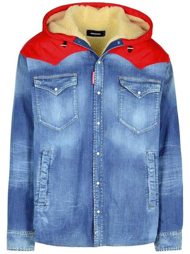 DSQUARED2 Blue Cotton Jacket - DSQUARED2 - BALAAN 1