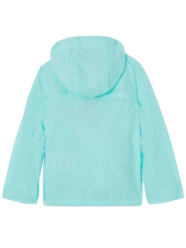 Kids Women Logo Hooded Jacket Blue 8047898 - BURBERRY - BALAAN 3