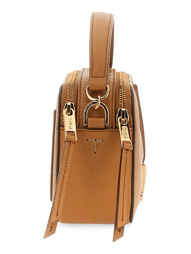 T Timeless Leather Cross Bag Brown - TOD'S - BALAAN 5