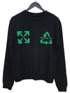 Recycling Arrow Logo Sweatshirt Black - OFF WHITE - BALAAN 3