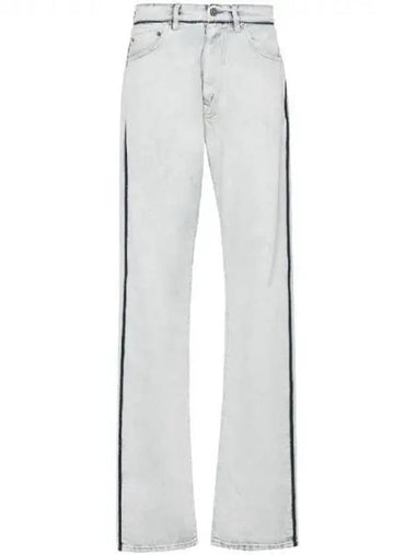 Maison Margiela contrast trim denim pants 270472 - MAISON MARGIELA - BALAAN 1