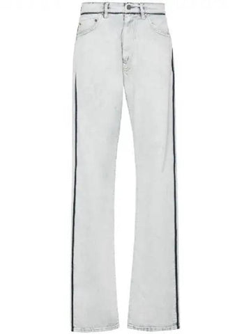 Maison Margiela contrast trim denim pants 270957 - MAISON MARGIELA - BALAAN 1