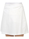 Women's Side Pleat Luxe 4-Way Stretch Twill Skirt White - G/FORE - BALAAN 11