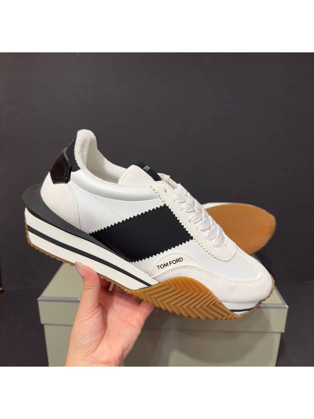 james sneakers white black - TOM FORD - BALAAN 1