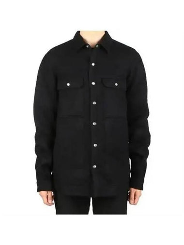 Long sleeve felt overshirt 271431 - RICK OWENS - BALAAN 1