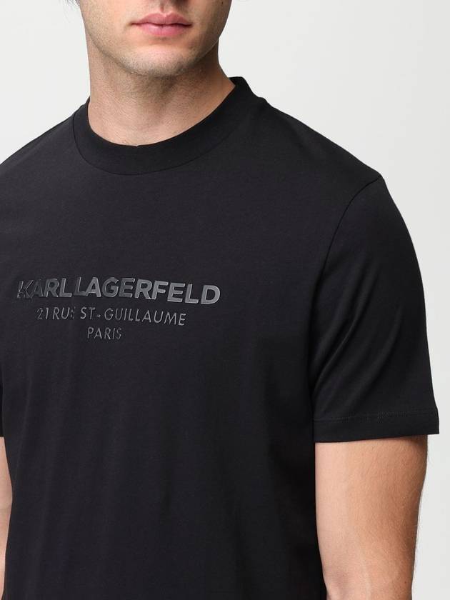 T-shirt Karl Lagerfeld con logo tono su tono - KARL LAGERFELD - BALAAN 3