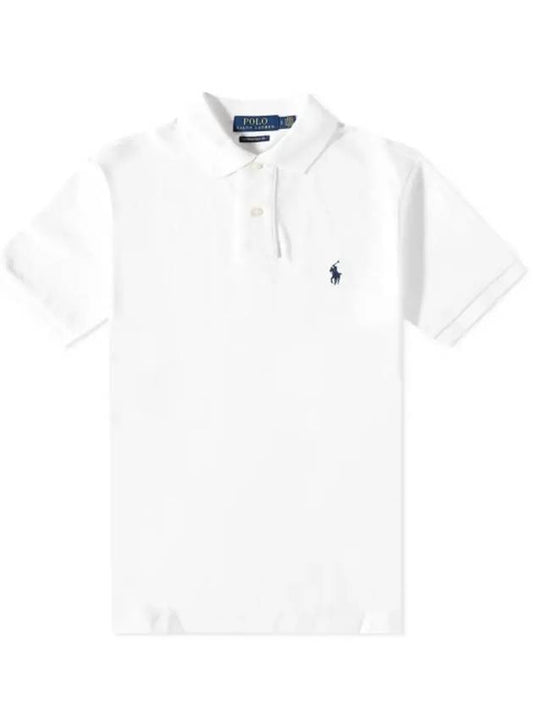 24SS Polo Men's Pony Logo Embroidered Mesh Short Sleeve Collar 710666998002 - RALPH LAUREN - BALAAN 1