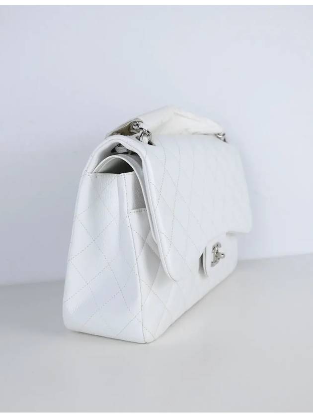 Classic Caviar White Jumbo Silver A28600 - CHANEL - BALAAN 2