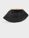 Triomphe Lambskin Pouch Bag Black - CELINE - BALAAN 3