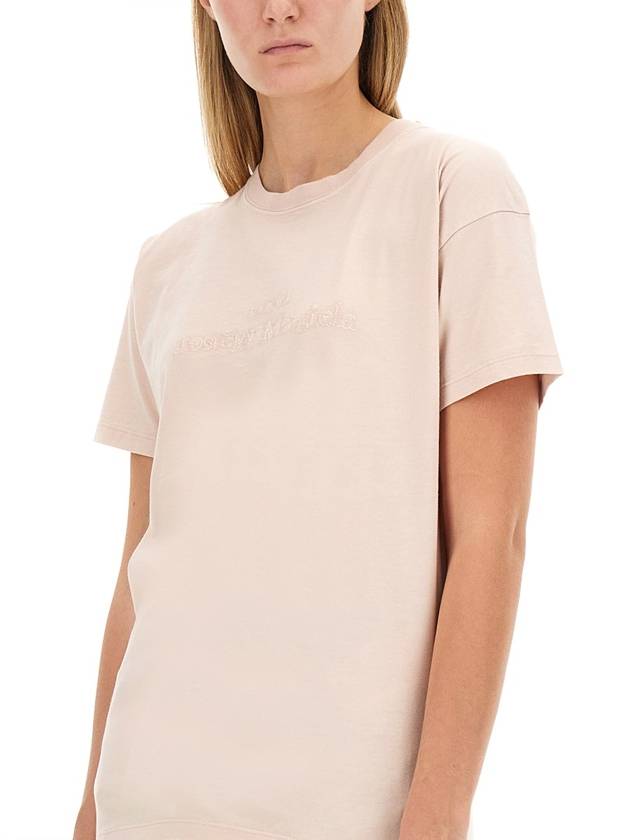 T-SHIRT WITH LOGO - MAISON MARGIELA - BALAAN 4