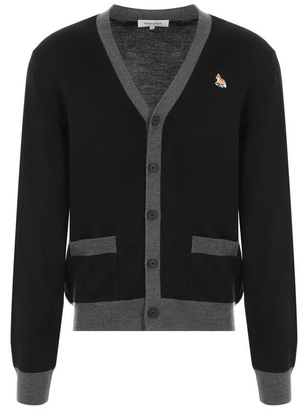 Baby Fox Patch Regular Cardigan Black - MAISON KITSUNE - BALAAN 3