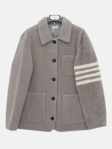 Kids Diagonal Armband Patch Pocket Mustang Boys Jacket KJO03A 07818 035 271315 1040282 - THOM BROWNE - BALAAN 1