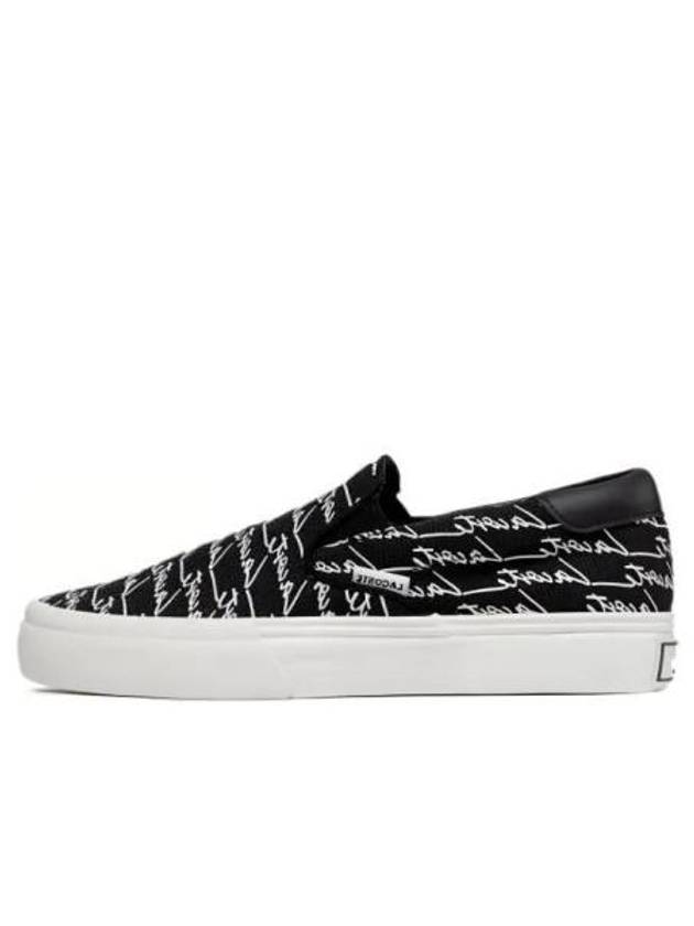 Jump Serve Canvas Slip-Ons Black - LACOSTE - BALAAN 2