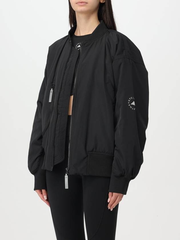 By Stella Mccartney Woven Bomber Jacket Black - ADIDAS - BALAAN 5