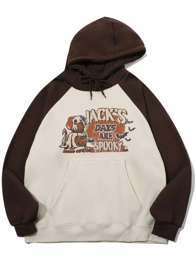 Jax Spooky Raglan Hooded Top Brown Beige - CPGN STUDIO - BALAAN 3