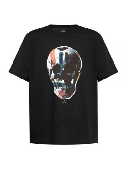 Skull Printing Short Sleeve T-Shirt Black - PAUL SMITH - BALAAN 2