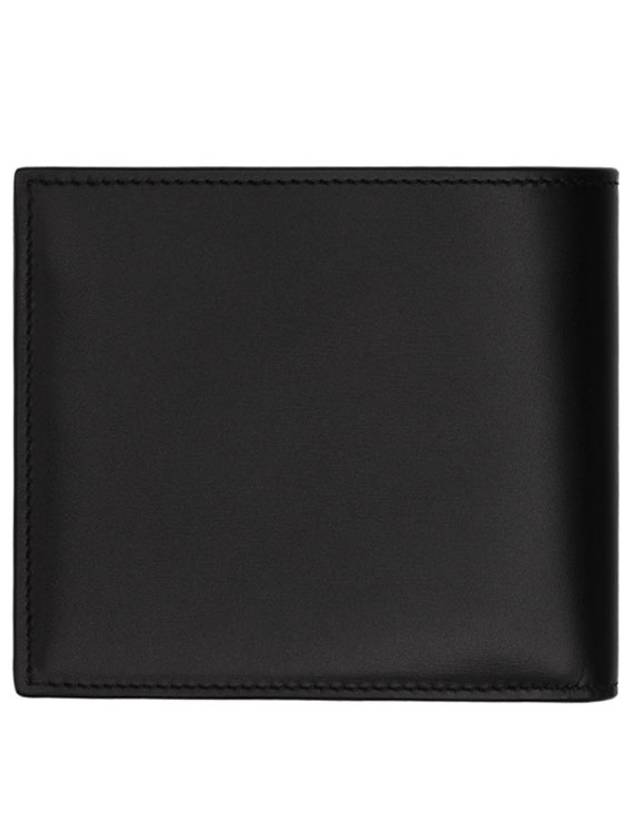 East/West Wallet In Smooth Leather Black - SAINT LAURENT - BALAAN 5