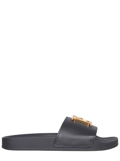 Women’s Metal Logo Slippers Black - DSQUARED2 - BALAAN 2