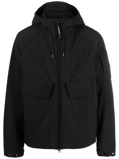 Lens Wappen Hooded Jacket Black - CP COMPANY - BALAAN 1