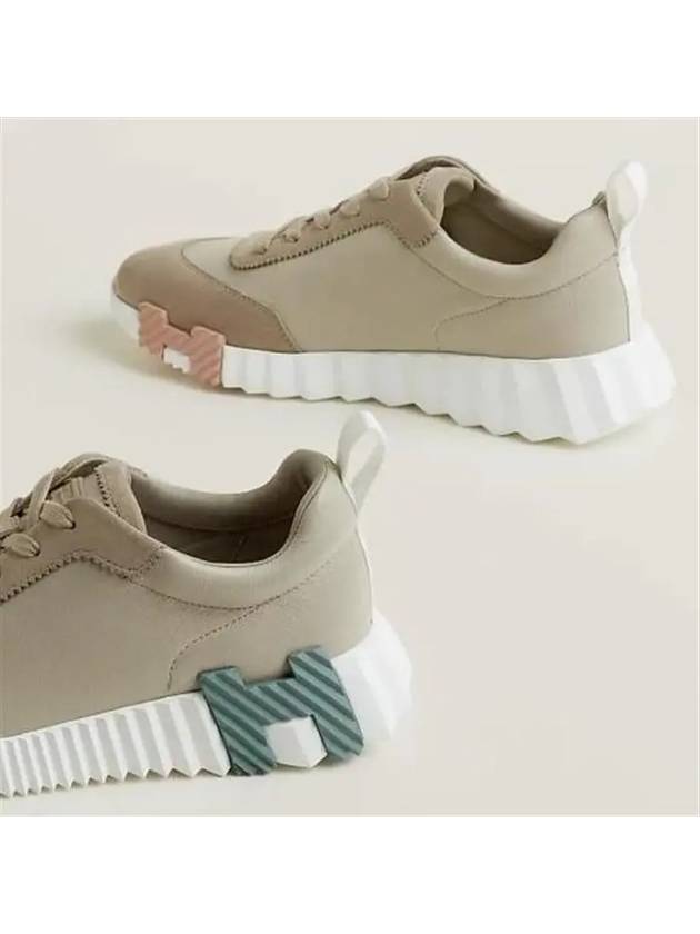 Bouncing Low Top Sneakers Beige - HERMES - BALAAN 4