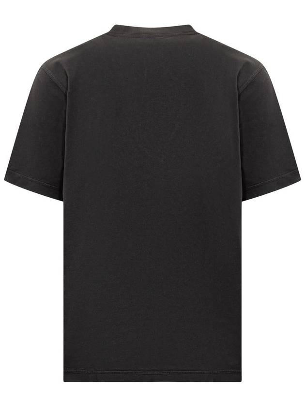 Embroidered Logo Cotton Short Sleeve T-Shirt Black - BURBERRY - BALAAN 3