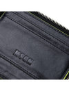 Logo Zip Around Half Wallet Black - MSGM - BALAAN 10