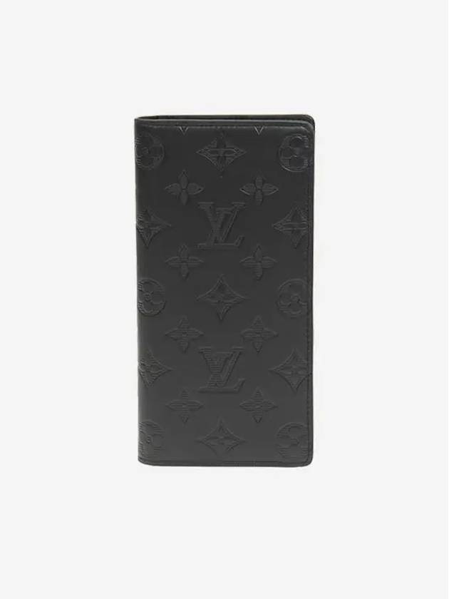 Brazza Monogram Long Wallet Black - LOUIS VUITTON - BALAAN 3