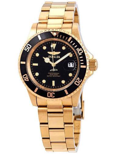 Invicta Pro Diver Gold-tone Black Dial 40 mm Men's Watch 26975 - INVICTA - BALAAN 1