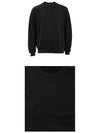 Tonal Logo Crew Neck Sweatshirt Black - MONCLER - BALAAN 5