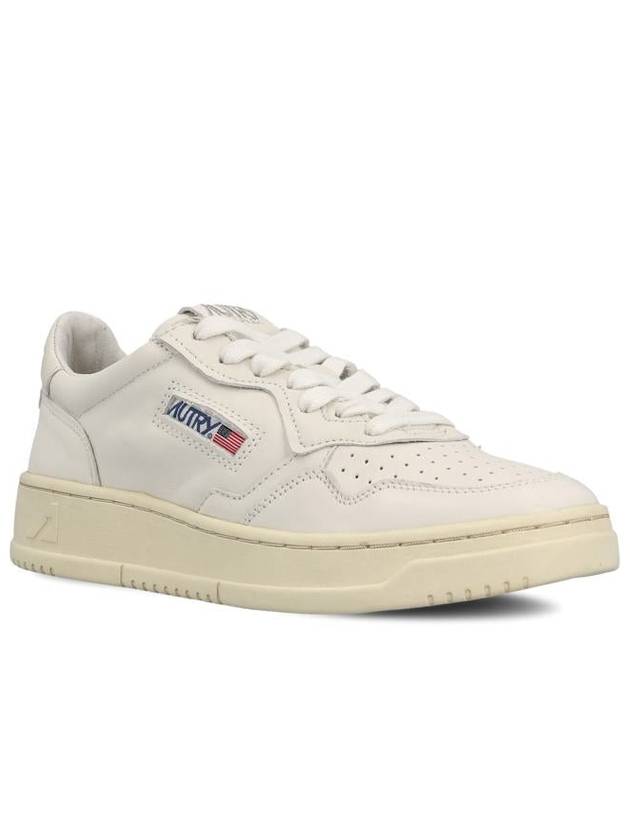 Medalist Goatskin Low Top Sneakers White - AUTRY - BALAAN 3