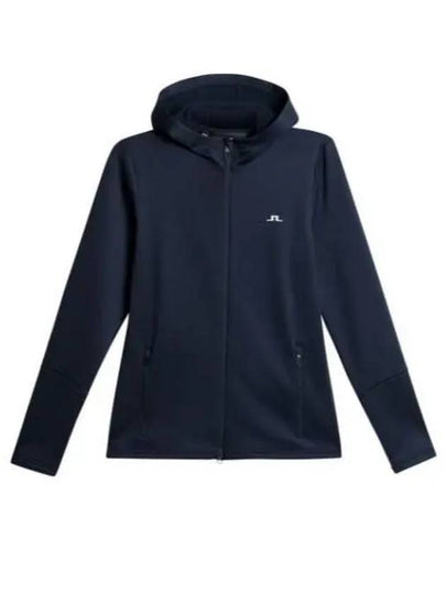 Women's Aerial Zip Up Hoodie Navy - J.LINDEBERG - BALAAN 2