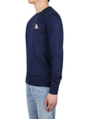 Chillax Fox Patch Classic Sweatshirt Navy - MAISON KITSUNE - BALAAN 4