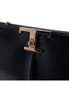 Women's T Logo Timeless Chain Clutch Bag Black - TOD'S - BALAAN 7