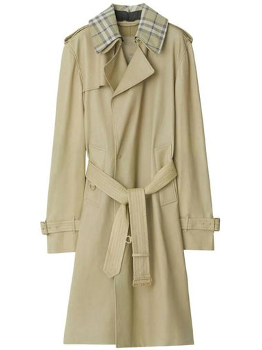 Detachable Collar Leather Trench Coat Hunter - BURBERRY - BALAAN 1