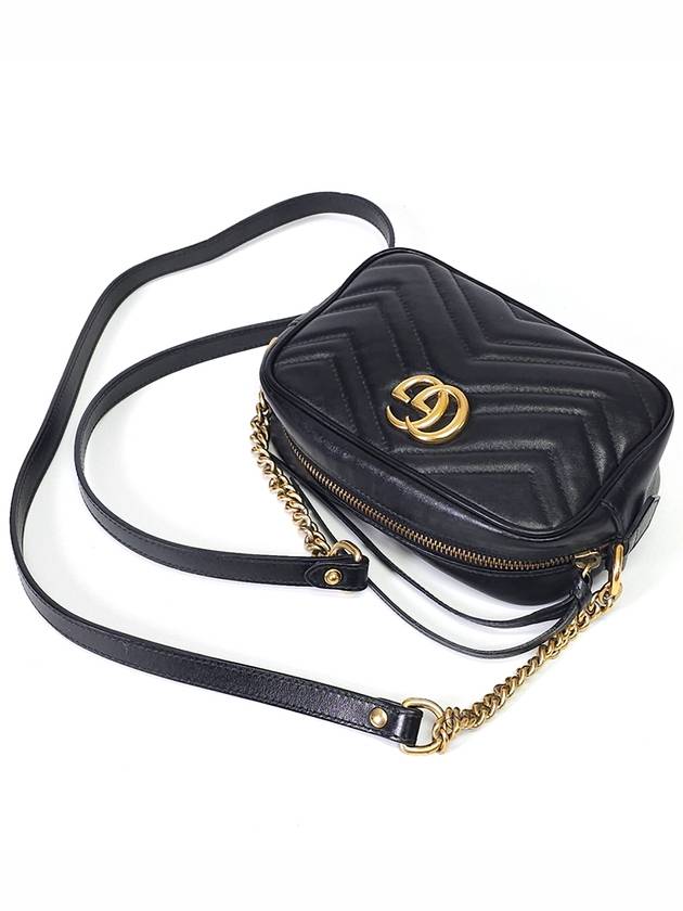 448065 Gold Marmont Matelasse Mini Cross Bag - GUCCI - BALAAN 4