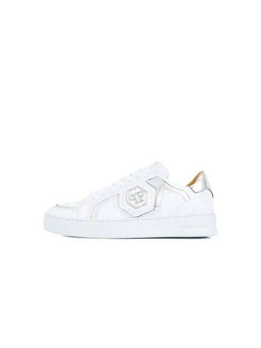 Men s Star Shooter Leather Sneakers White - PHILIPP PLEIN - BALAAN 1