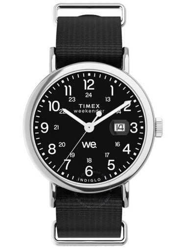 Timex Weekender Quartz Black Dial Unisex Watch TW2W86100 - TIMEX - BALAAN 1