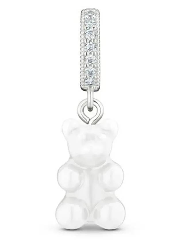 Nostalgia Bear Fave Connector Pendant Silver Powder - CRYSTAL HAZE - BALAAN 4