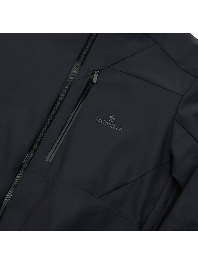 Kyoto softshell down hooded jacket black - MONCLER - BALAAN.