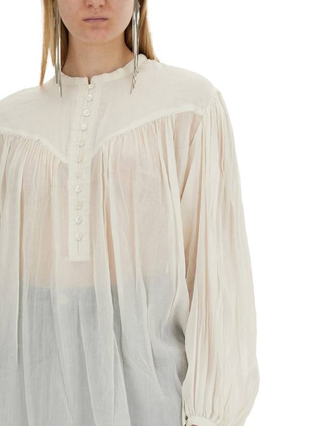 Kiledia Blouse In White Cotton - ISABEL MARANT - BALAAN 5