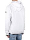 Born To Protect FRGMT Logo Fleece Hoodie Optical White - MONCLER - BALAAN 5