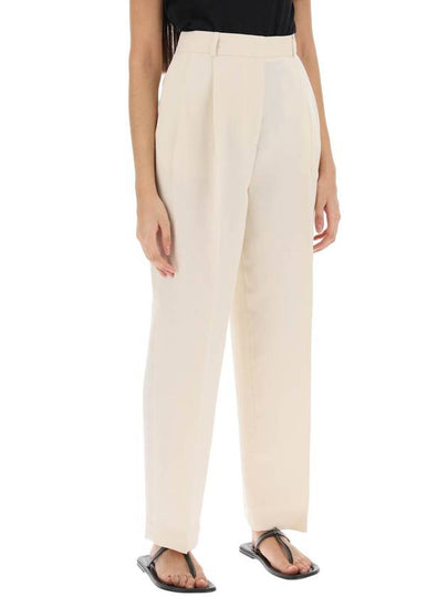 double-pleated viscose trousers - TOTEME - BALAAN 2